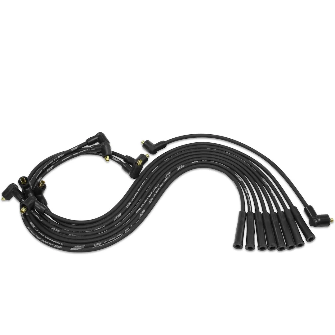 5561 – MSD CO. Spark Plug Wire Set, Pre Assembled Black 8 Millimeter Silicone and Synthetic Helically Wound Conductor...